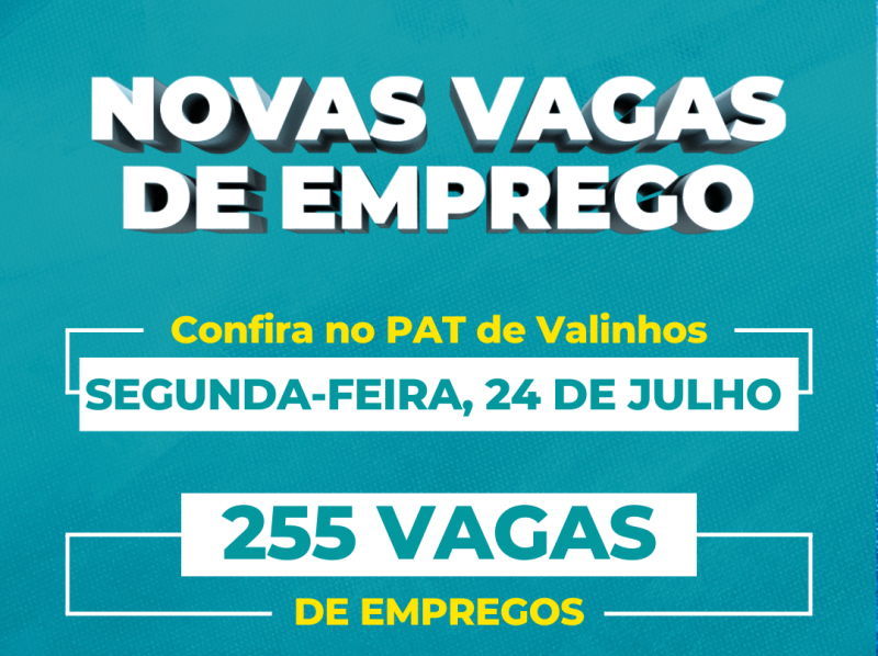 Posto De Atendimento Ao Trabalhador De Valinhos Disponibiliza Vagas