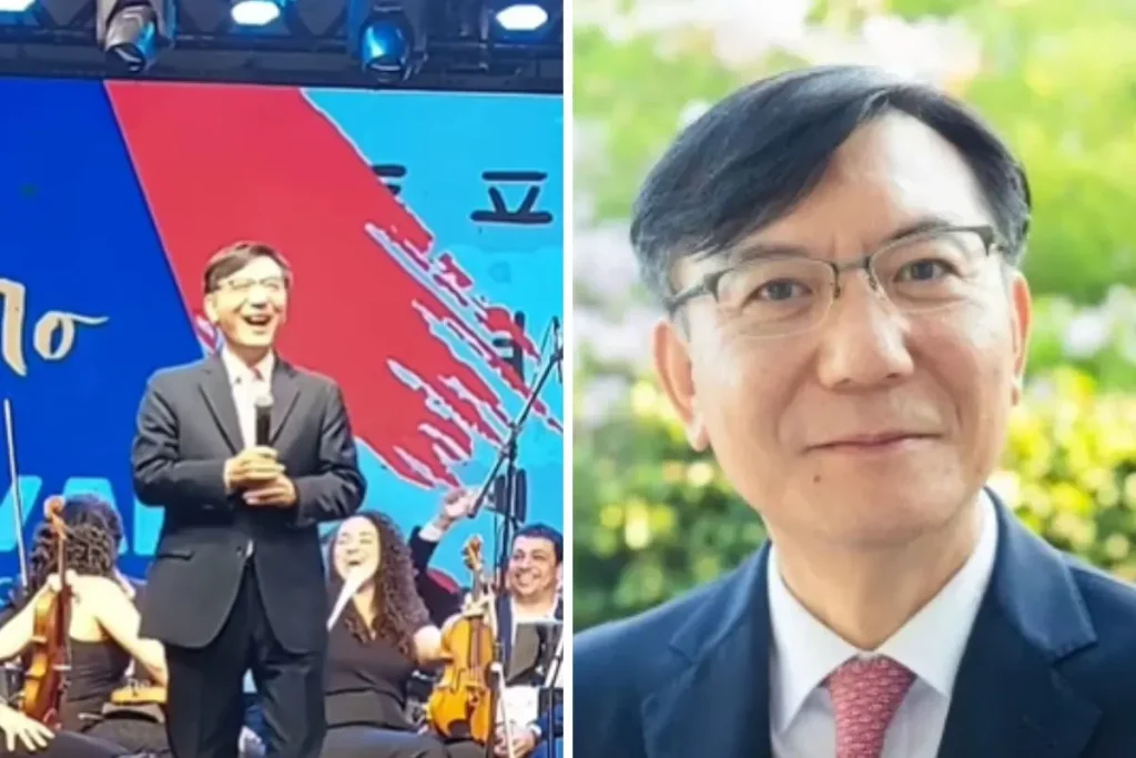 Vídeo Embaixador sul coreano canta Cheia de Manias e viraliza na web