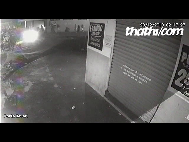 Câmeras flagraram ação da gangue da marcha à ré no Jardim Jandaia