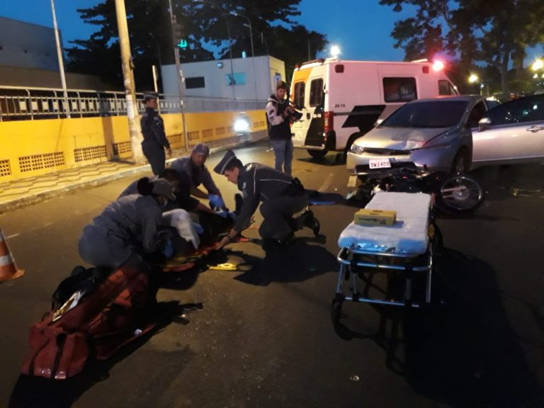 Quarta-feira começa com acidente na Silveira Martins