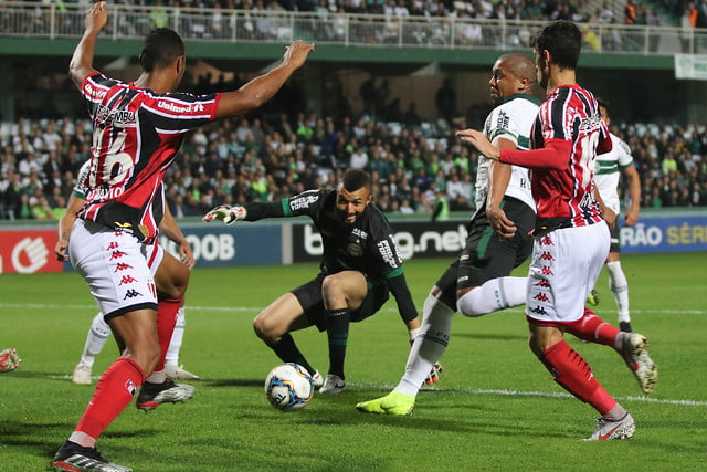 Confira os cinco gols do duelo entre Botafogo e Coritiba