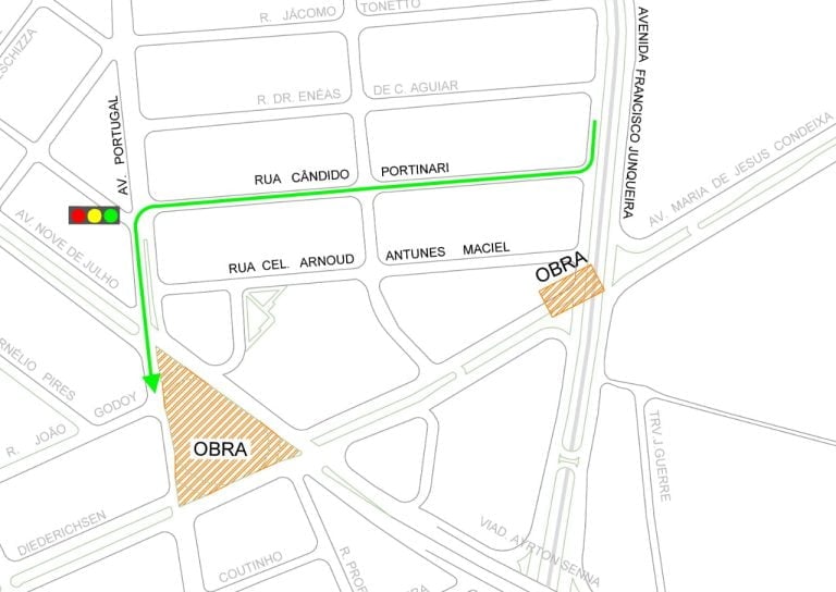 Transerp interdita cruzamento das avenidas Antônio Diederichsen com Francisco Junqueira