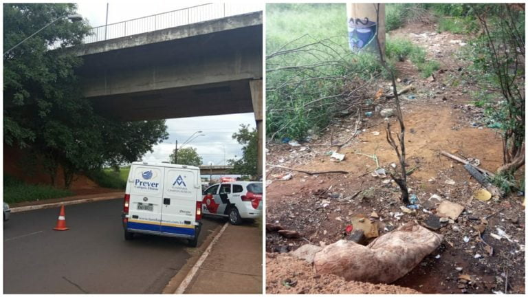 Polícia é avisada sobre corpo de um homem sob viaduto na Via Norte