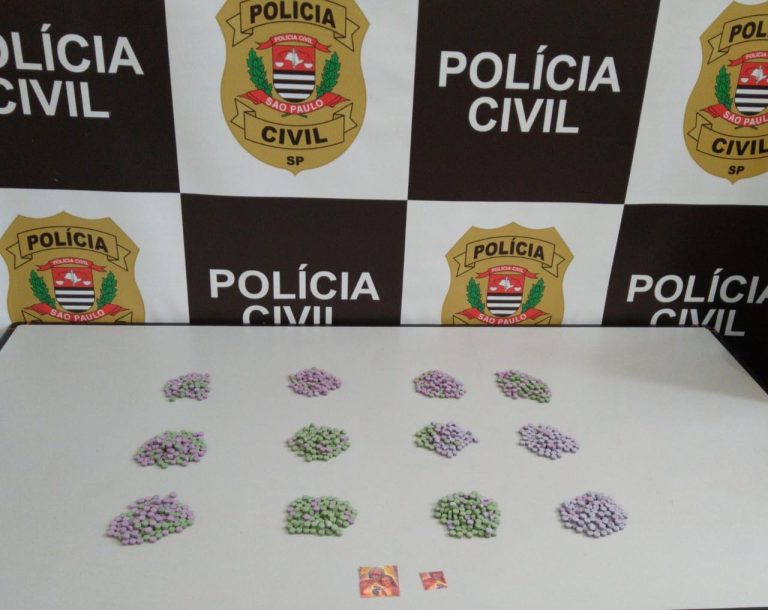 Traficante é preso com 1.200 comprimidos de ecstasy e 34 micropontos de LSD