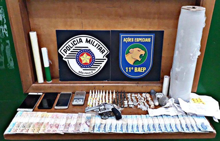 Homem é preso por tráfico e posse ilegal de arma em ação do BAEP