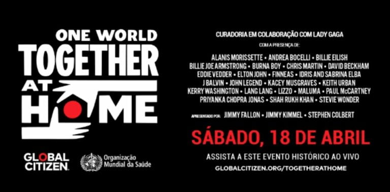 Lady Gaga comanda Live mundial na luta contra a pandemia do Covid-19
