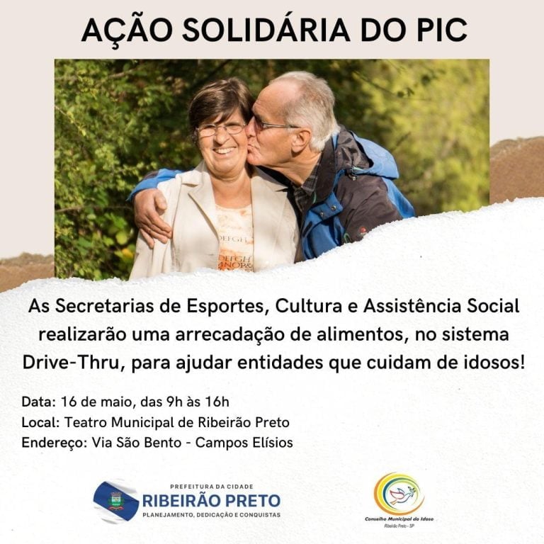 PIC realiza ação solidária para arrecadação de alimentos