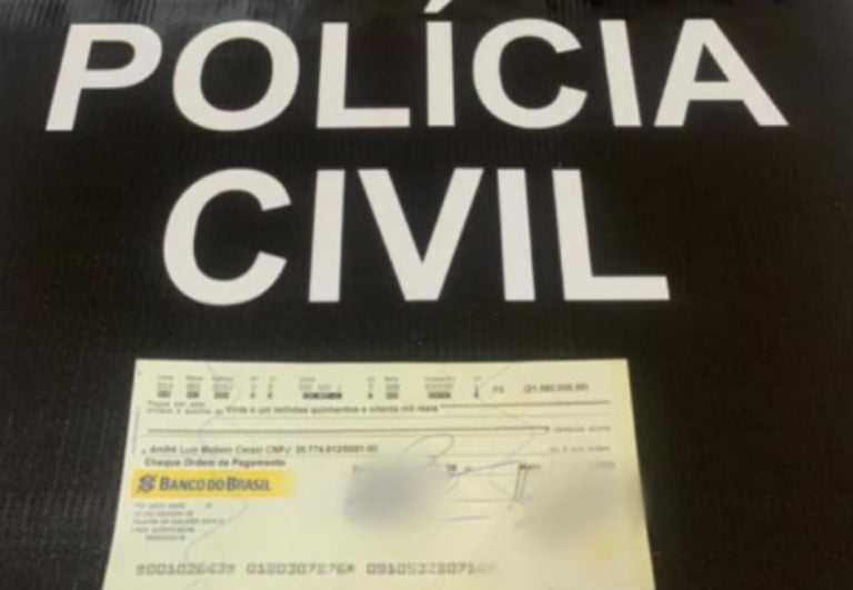 Polícia Civil de Franca prende quadrilha tentando descontar cheque de R$ 21,5 milhões