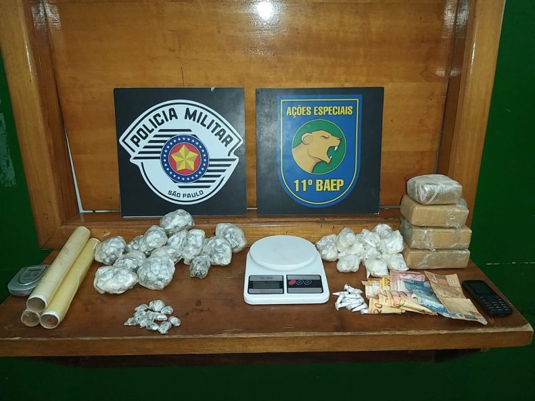 BAEP prende dupla de traficantes no bairro Jardim Progresso