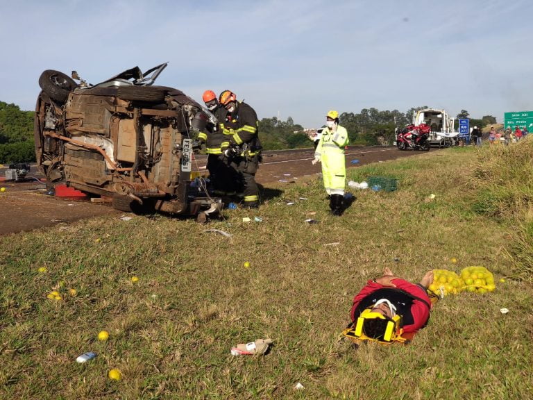Acidente no Anel Viário Norte deixa três pessoas em estado grave
