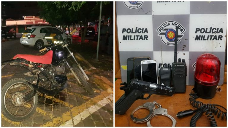 Dupla é detida em rodovia com simulacro, algemas e giroflex