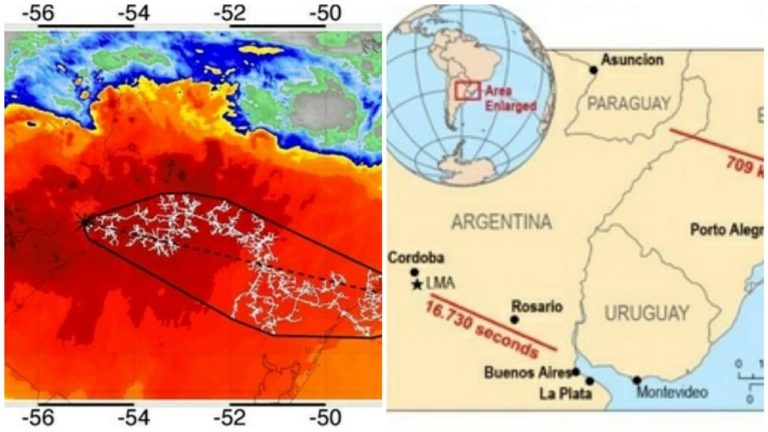 Brasil registra recorde mundial da maior dimensão de um relâmpago já identificado