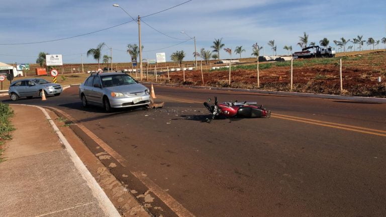 Motociclista tem fratura exposta após acidente frontal na zona Oeste de Ribeirão Preto
