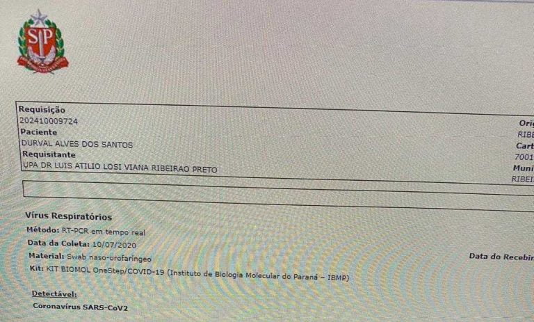 Idoso enterrado sem velório e com caixão lacrado testa positivo para Covid-19