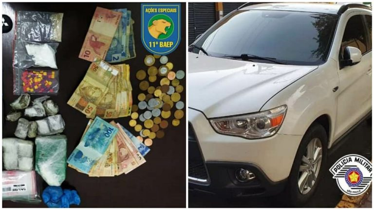 Policiais do BAEP abordam e prendem homem com drogas na Vila Tibério