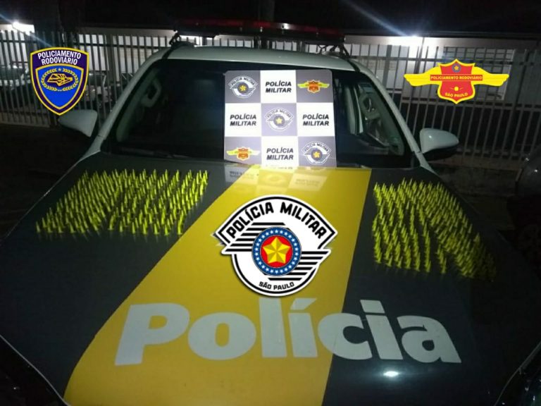 Blitz da Polícia Rodoviária prende trio com 411 cápsulas de cocaína em Batatais
