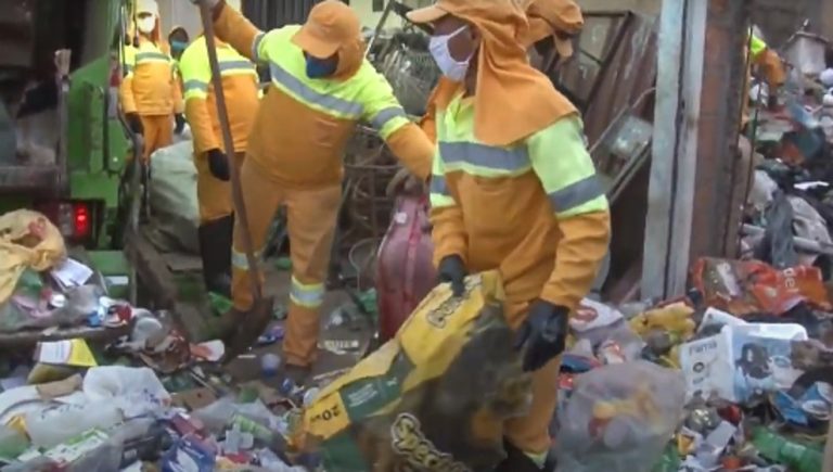 Vídeo |Ação remove lixo em casa de acumuladora que tinha mais de 30 cachorros na Vila Albertina