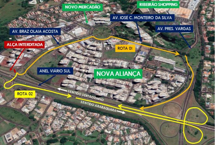 Alça de acesso da Braz Olaia Acosta com o Anel Viário Sul será fechada pela Entrevias