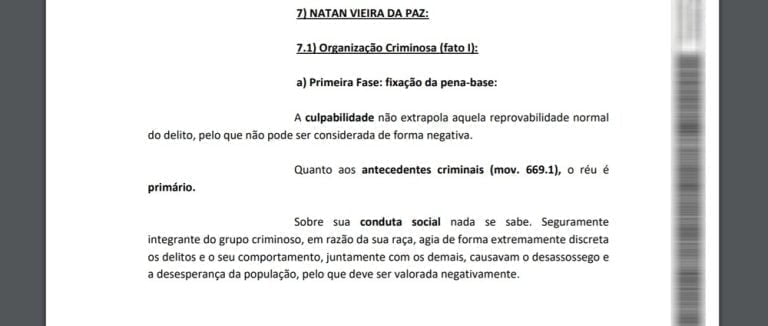 Juíza condena homem negro e aponta raça como motivo para agravar a pena
