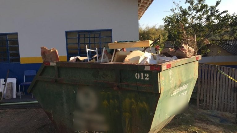 Pedreiro mata colega de trabalho dentro de escola e esconde o corpo em caçamba de entulho