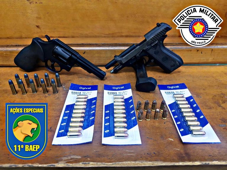 Homem é preso com duas armas de fogo no bairro Quintino II