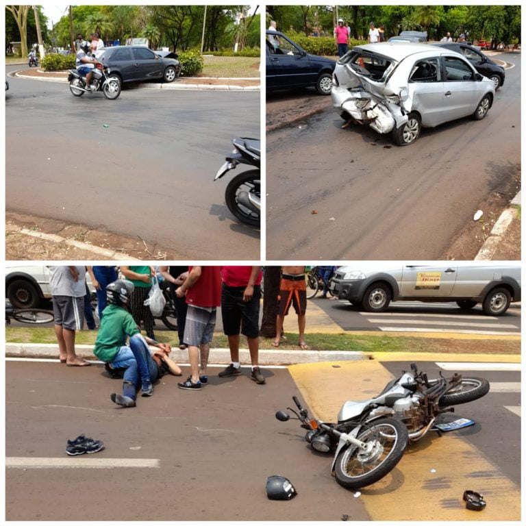 Idoso passa mal, atropela pedestre e bate em dois carros em Sertãozinho