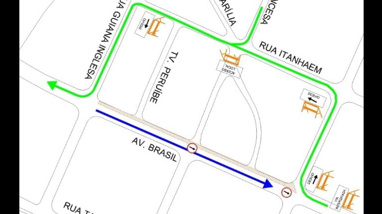 Avenida Brasil será interditada a partir desta sexta-feira (30)