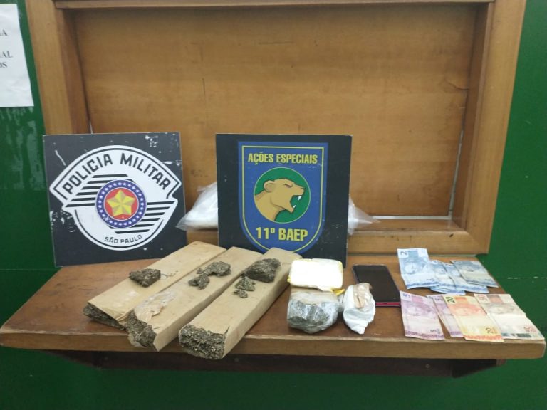 Baep prende mulher com tijolos de maconha e cocaína na zona Norte de Ribeirão Preto