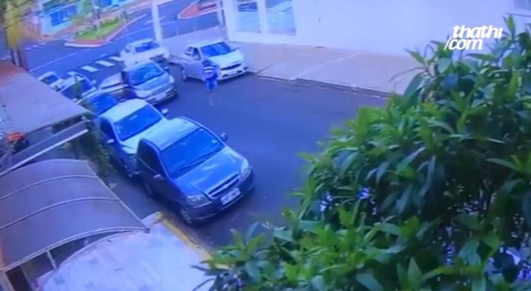 Vídeo mostra o momento em que mulher é assassinada ao deixar churrascaria no Centro de Ribeirão Preto