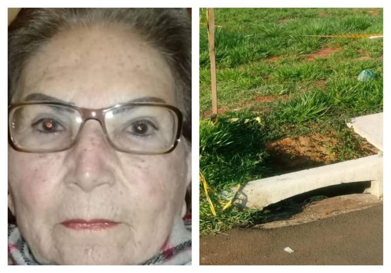 Idosa de 84 anos morre após cair em boca de lobo enquanto passeava com o cachorro em cidade da região