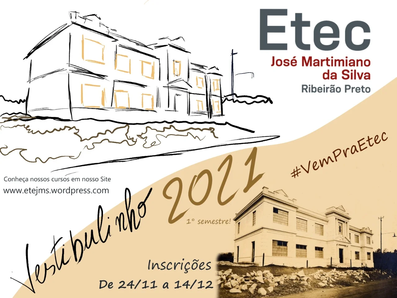 Inscrições para vestibulinho da Etec de São José do Rio Preto