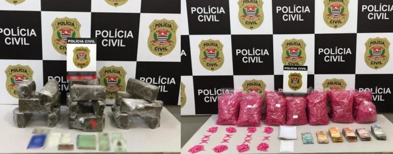 Deic de Ribeirão Preto apreende mais de 250 porções de cocaína e 17 tijolos de maconha