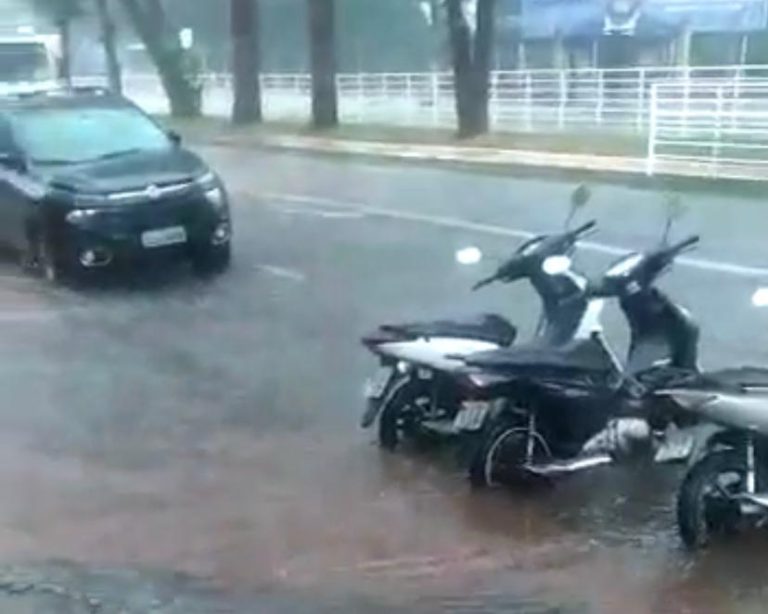 Vídeo mostra alagamento na Avenida do Café, em Ribeirão Preto