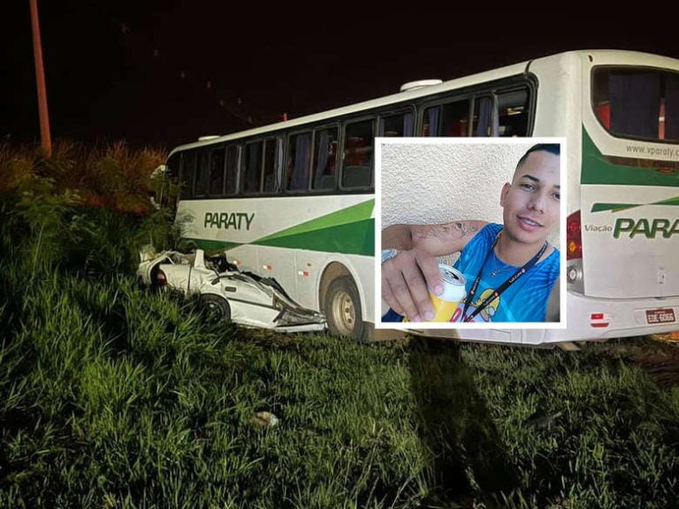 Jovem de 20 anos morre ao bater de frente com ônibus na véspera de Natal