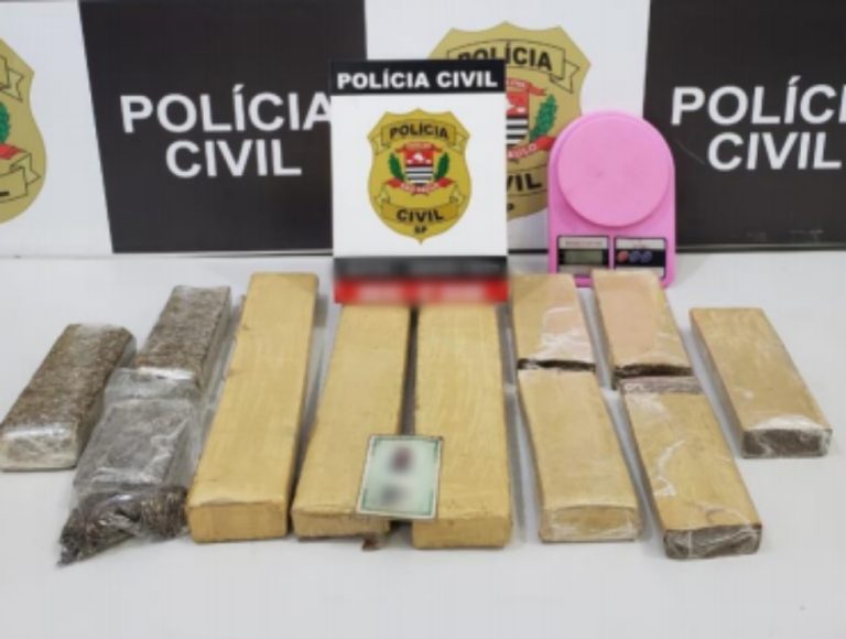 DISE/DEIC de Ribeirão Preto apreende 11 tijolos de maconha em Serrana