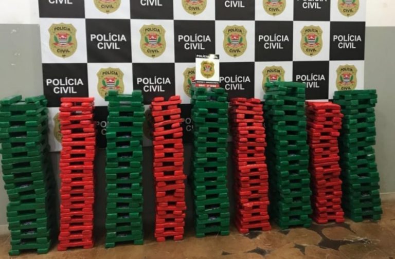 Polícia apreende 579 tijolos de maconha na zona Oeste de Ribeirão Preto
