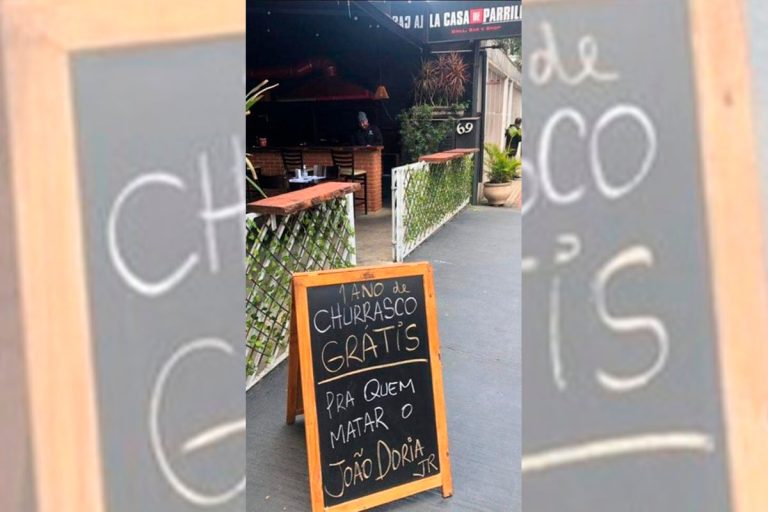 Comerciante é preso após oferecer um ano de churrasco grátis para quem matar João Dória