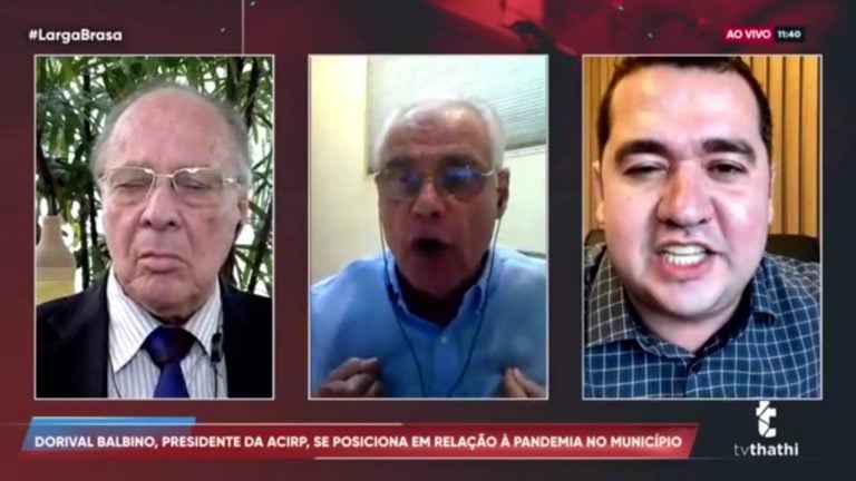 Vídeo | É treta! Presidente da Acirp e deputado Ricardo Silva batem boca durante programa de TV