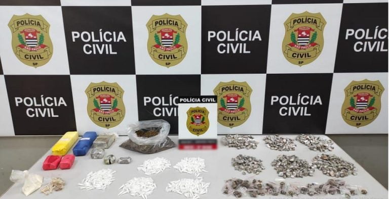 Polícia Civil de Ribeirão Preto apreende mais de 1,1 mil porções de drogas