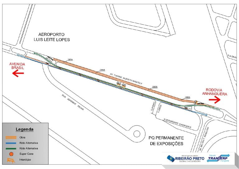 Trecho da avenida Thomaz Alberto Whately será interditado nesta quarta-feira (10)