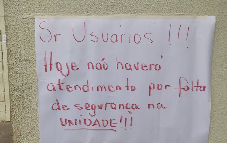 Falta de segurança em posto de saúde causa paralisação do atendimento médico na zona Norte