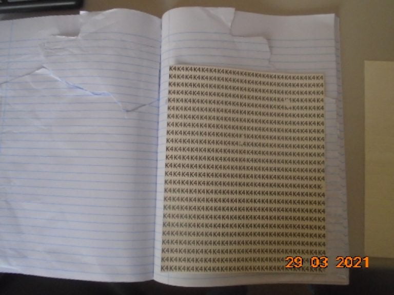 Mulher tenta enviar 1 mil unidades de maconha sintética em caderno para o marido na CPP de Jardinópolis