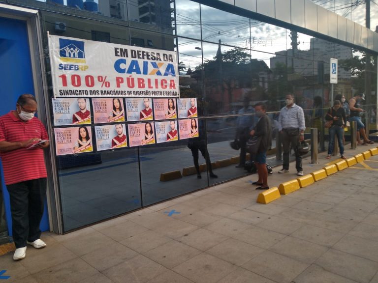 Funcionários da Caixa Econômica de Ribeirão anunciam greve de 24 horas