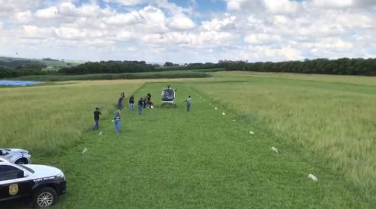 Vídeo | Chefe do PCC é preso durante curso de pilotagem de helicóptero na região