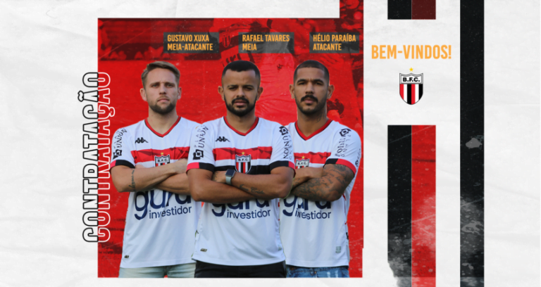 Botafogo anuncia a contratação de três reforços para a sequência da temporada