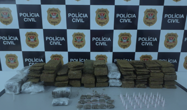 Polícia apreende 26kg de drogas na casa de uma mulher em Orlândia