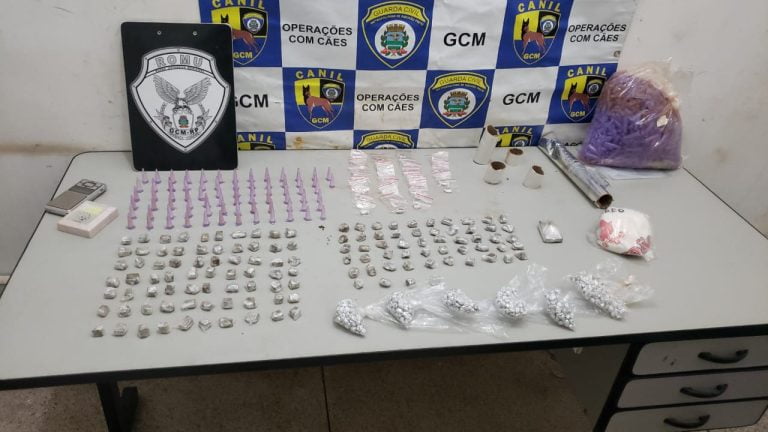 GCM apreende crack e cocaína nos Campos Elíseos