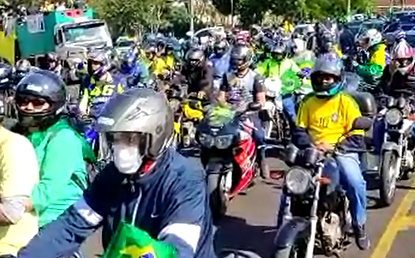 Vídeo | Ribeirão tem manhã de protestos pró-Bolsonaro e a favor do voto impresso