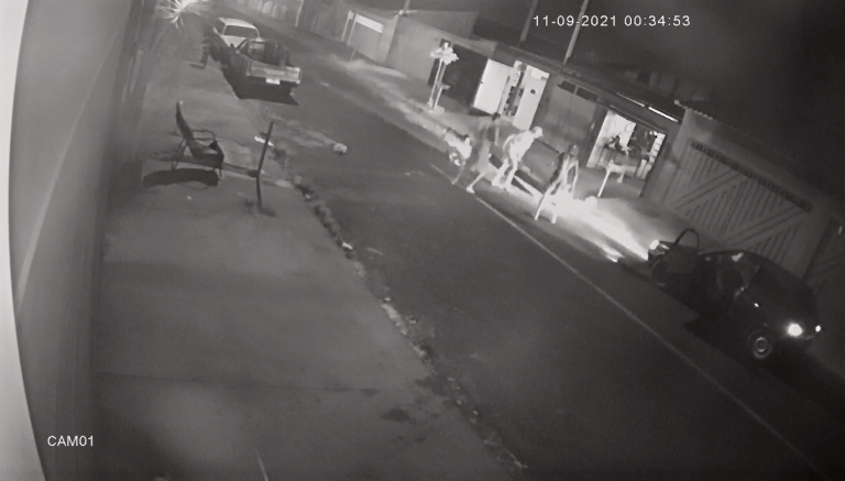 Câmera registra briga familiar que terminou com uma morte em Franca