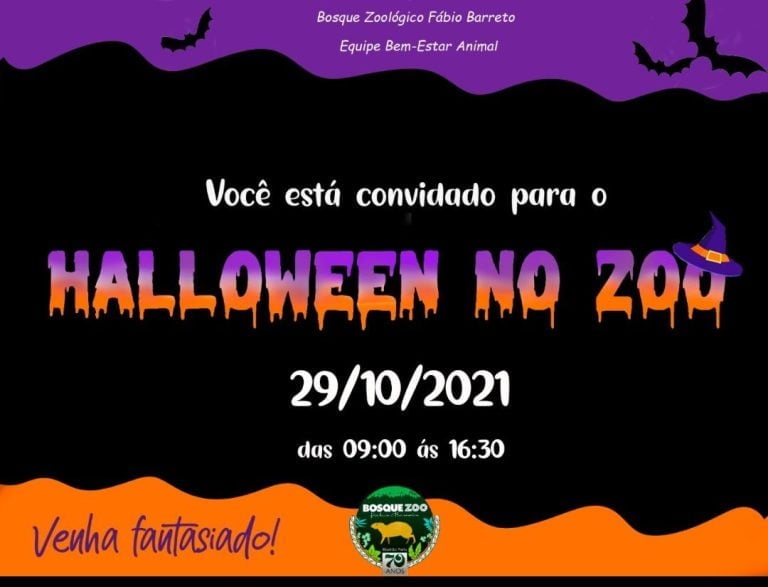 Bosque promoverá enriquecimento alimentar de Halloween com os animais